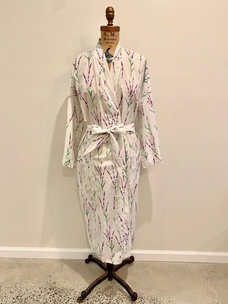 Aromatherapy Print Robe Lavender