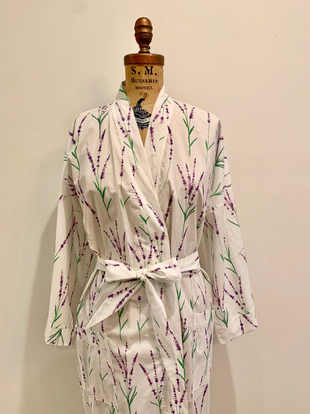 Aromatherapy Print Robe Lavender
