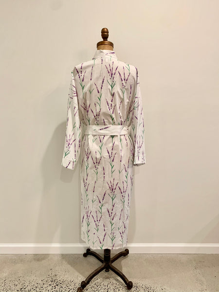 Aromatherapy Print Robe Lavender