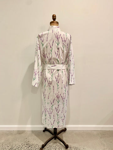 Aromatherapy Print Robe Lavender