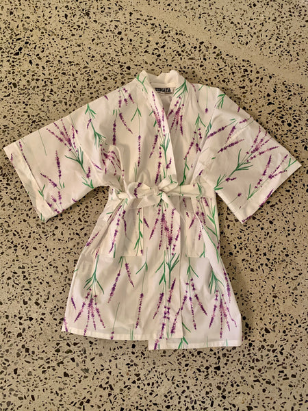 Aromatherapy Print Robe in Lavender Toddler