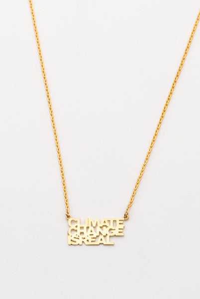 Climate Change Is Real Necklace