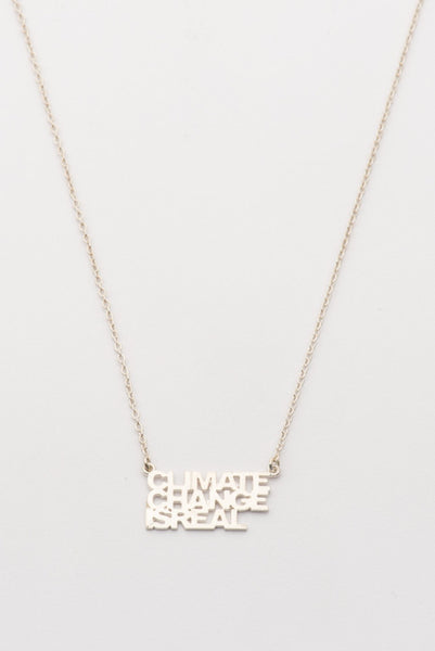 Climate Change Is Real Necklace