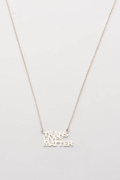 Trans Lives Matter Necklace